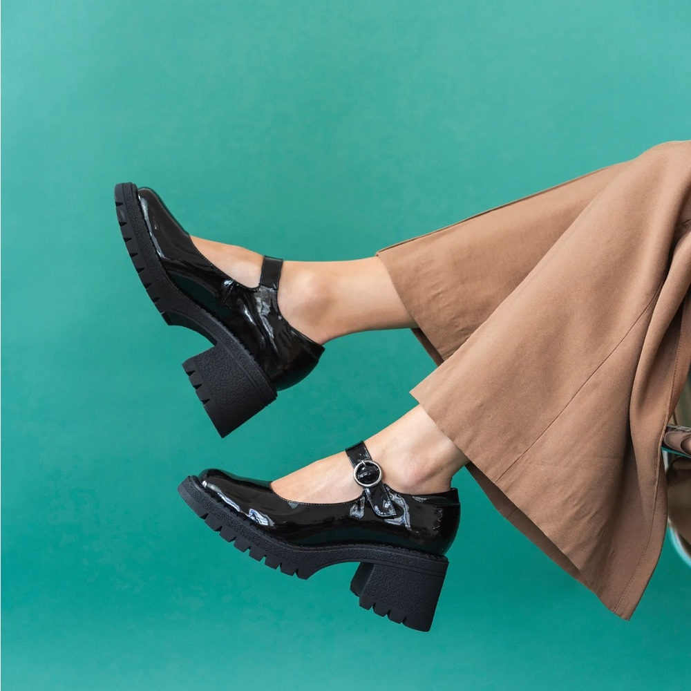 Bocage Black Patent Leather Mary Janes